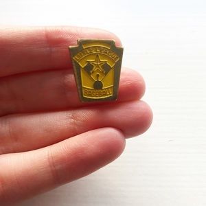 Vintage gold Little League Baseball lapel pin